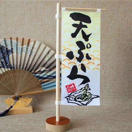 Japanese Sushi Bar Decorative Mini Knife Flags - Premium Quality Waterproof Signage for Authentic Restaurant Ambiance..
