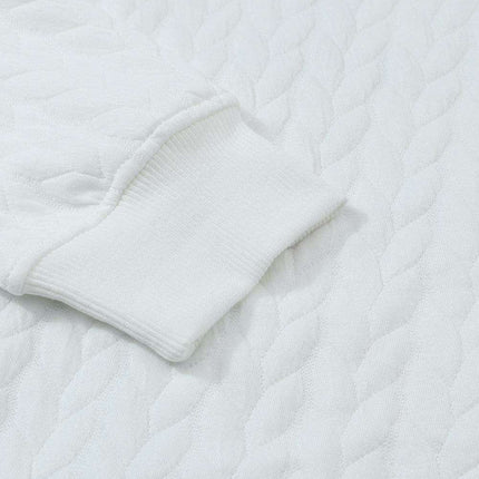 Joyful Spirit Cable Knit Sweater in Classic White