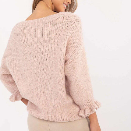 Jumper 201300 Beige Casual Sweater For Office Wear Everyday - Très Elite