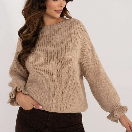 Jumper 201300 Beige Casual Sweater For Office Wear Everyday - Très Elite