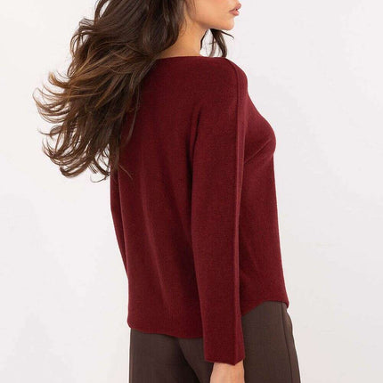 Jumper 216669 Casual Women Sweater Viscose Blend Pattern - Très Elite