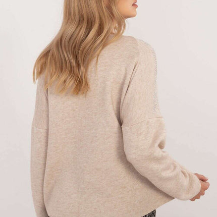 Jumper Model 202741 Womens Sweater Brown Viscose Blend - Très Elite