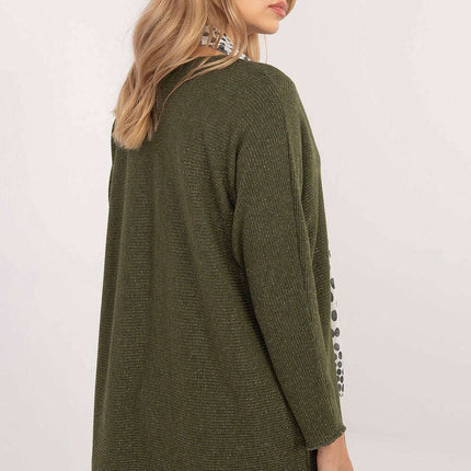 Jumper Model 202904 Elegant Womens Sweater Shiny Thread - Très Elite