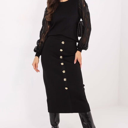 Versatile Womens Sweater With Viscose Polyester Blend Long Sleeve Jumper 221836 - Très Elite