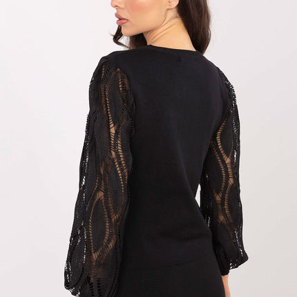 Versatile Womens Sweater With Viscose Polyester Blend Long Sleeve Jumper 221836 - Très Elite
