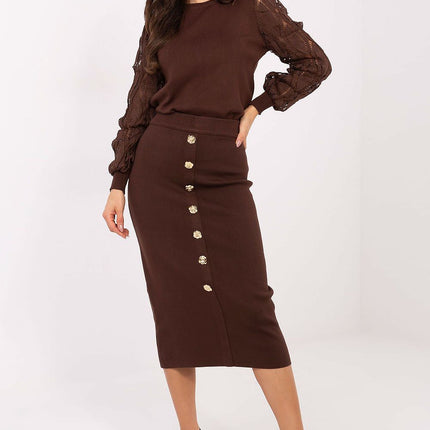 Versatile Womens Sweater With Viscose Polyester Blend Long Sleeve Jumper 221836 - Très Elite