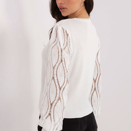 Versatile Womens Sweater With Viscose Polyester Blend Long Sleeve Jumper 221836 - Très Elite