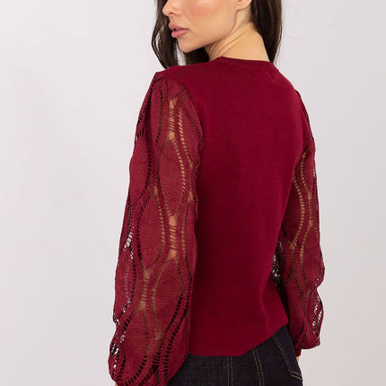 Versatile Womens Sweater With Viscose Polyester Blend Long Sleeve Jumper 221836 - Très Elite