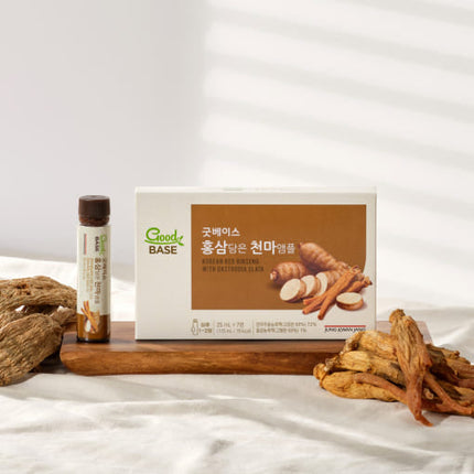 Jung Kwan Jang Goodbase Korean Red Ginseng With Cheonma Ampoule 25ml 14ea - Très Elite