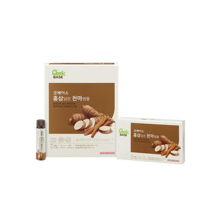 Jung Kwan Jang Goodbase Korean Red Ginseng With Cheonma Ampoule 25ml 14ea - Très Elite