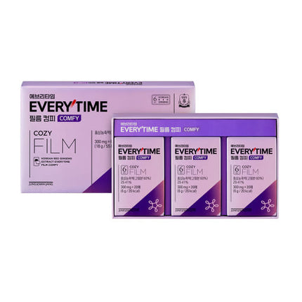 Korean Red Ginseng Extract Every Time Film Comfy 300mg 20 Sheets ODF - Très Elite