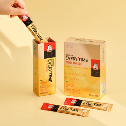 Korean Red Ginseng Extract Hallabong Flavor Sticks 10ml Pack of 20 - Très Elite