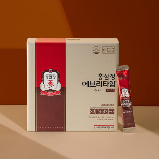 CheongKwanJang Korean Red Ginseng Extract EveryTime Soft 10 mg 30 Packs - Très Elite