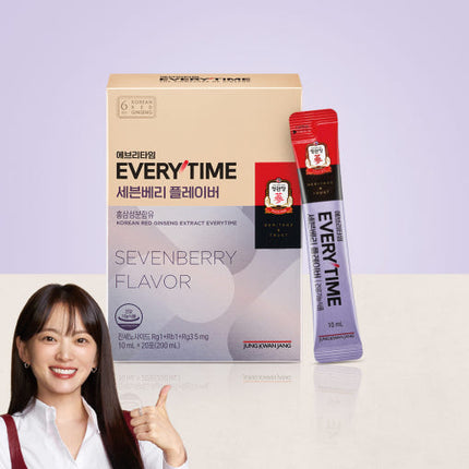 Jung Kwan Jang Korean Red Ginseng Extract Everytime Sevenberry Sticks 10ml 20 - Très Elite