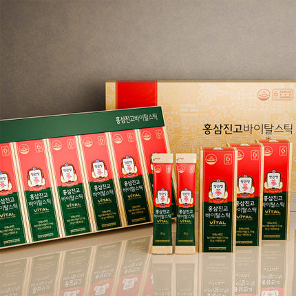 Korean Red Ginseng Extract Jin Go Vital Stick 10g Pack Of 30 For Fatigue Relief - Très Elite