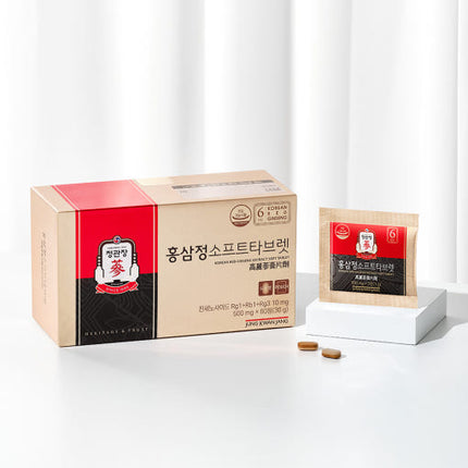 Jung Kwan Jang Korean Red Ginseng Extract Soft Tablets 500mg 60ea Double Layered - Très Elite