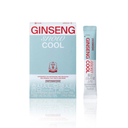 Korean Red Ginseng Extract Snow Cool Stick Peach Flavor 1.5g 10 Sticks - Très Elite