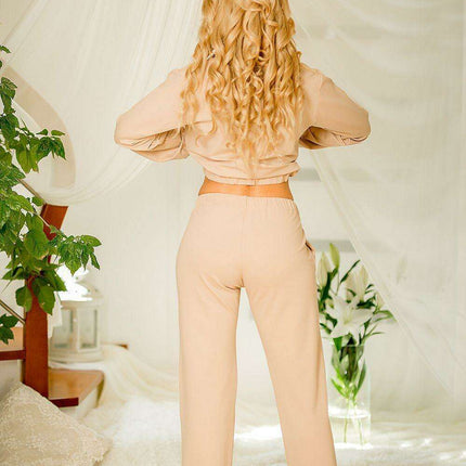 Kalimo Cotton Blend Track Pants with Concealed Pockets for Essential Storage - Très Elite