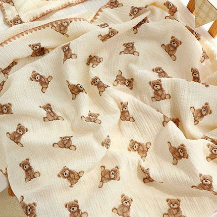 Kangobaby Luxurious 4-Layer Muslin Cotton Baby Blanket Set - Cozy Newborn Swaddle and Quilt - Très Elite