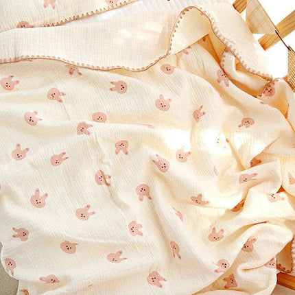 Kangobaby Luxurious 4-Layer Muslin Cotton Baby Blanket Set - Cozy Newborn Swaddle and Quilt - Très Elite