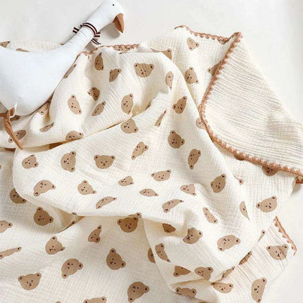 Kangobaby Luxurious 4-Layer Muslin Cotton Baby Blanket Set - Cozy Newborn Swaddle and Quilt - Très Elite