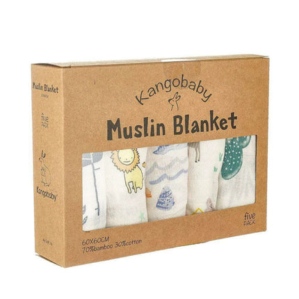Kangobaby Luxurious 5-Piece Baby Blanket Set - Soft Bamboo Cotton Comfort for Your Baby - Très Elite
