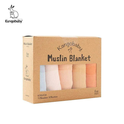 Kangobaby Luxurious 5-Piece Baby Blanket Set - Soft Bamboo Cotton Comfort for Your Baby - Très Elite