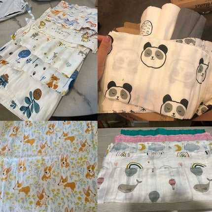 Kangobaby Luxurious 5-Piece Baby Blanket Set - Soft Bamboo Cotton Comfort for Your Baby - Très Elite
