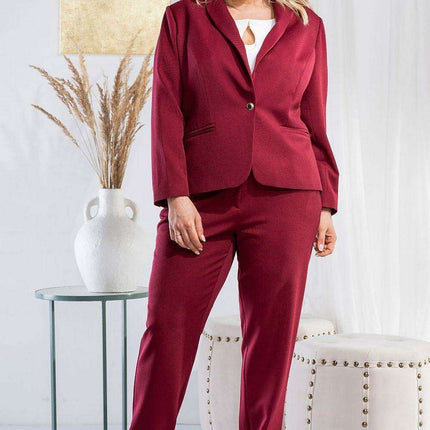 Karko Curvy Women's Stretch Blend Jacket - Sizes 38-56 Available - Très Elite
