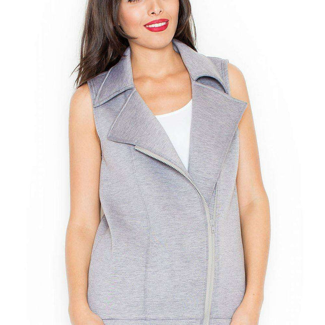 Katrus Elegant Zip-Up Vest: A Timeless Addition to Your Fashion Collection - Très Elite
