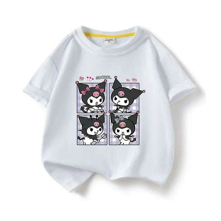 Kawaii Kuromi Anime Kids Summer T-Shirt - Cute Cartoon Tee for Boys and Girls - Très Elite