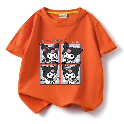 Kawaii Kuromi Anime Kids Summer T-Shirt - Cute Cartoon Tee for Boys and Girls - Très Elite