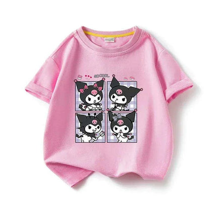 Kawaii Kuromi Anime Kids Summer T-Shirt - Cute Cartoon Tee for Boys and Girls - Très Elite