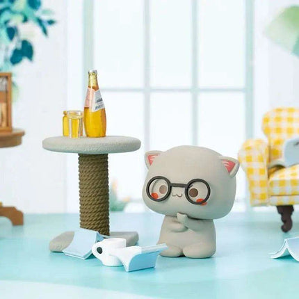 Kawaii Mitao Cat Series 2 Surprise Blind Box Figures - Adorable Lucky Cat Collectibles for Home Decor and Gifting - Très Elite