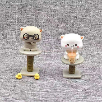 Kawaii Mitao Cat Series 2 Surprise Blind Box Figures - Adorable Lucky Cat Collectibles for Home Decor and Gifting - Très Elite