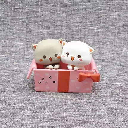 Kawaii Mitao Cat Series 2 Surprise Blind Box Figures - Adorable Lucky Cat Collectibles for Home Decor and Gifting - Très Elite