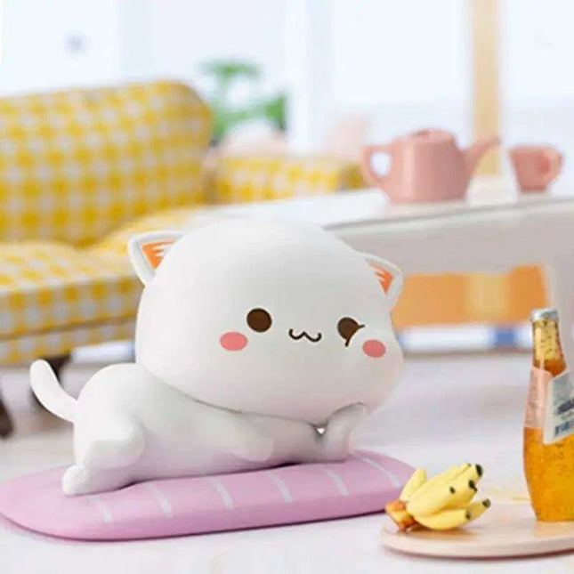 Kawaii Mitao Cat Series 2 Surprise Blind Box Figures - Adorable Lucky Cat Collectibles for Home Decor and Gifting