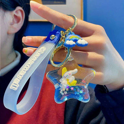 Kawaii Sanrio Cinnamoroll Cosmic Walk Series Acrylic Keychain - Adorable Pendant Gift