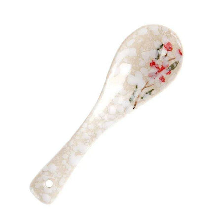 Kids' 14cm Delightful Japanese-Inspired Ceramic Spoon for Mealtime Magic - Très Elite