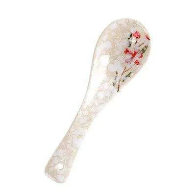 Kids' 14cm Delightful Japanese-Inspired Ceramic Spoon for Mealtime Magic - Très Elite