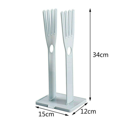 Kitchen Sink Glove Storage System with Detachable Draining Rack for a Neat Kitchen - Très Elite