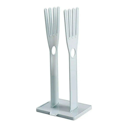 Kitchen Sink Glove Storage System with Detachable Draining Rack for a Neat Kitchen - Très Elite