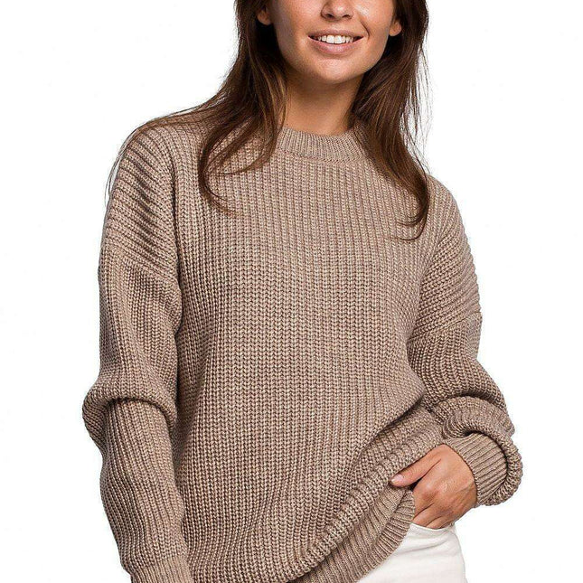 Knitted Ribbed Sweater for Ultimate Comfort