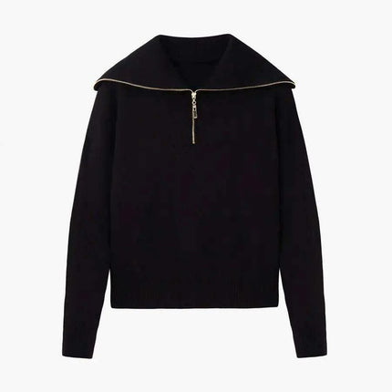 Knitted Top and Knee-Length Skirt Ensemble for Women - Autumn/Winter Style