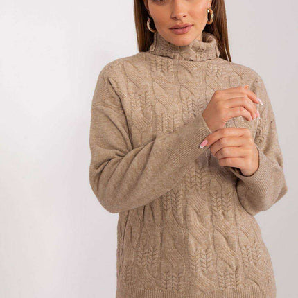 Knitted Turtleneck Pullover Sweater