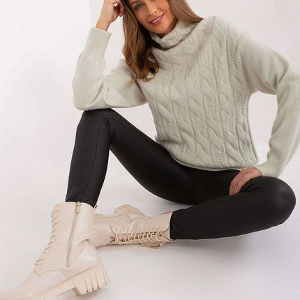 Knitted Turtleneck Pullover Sweater