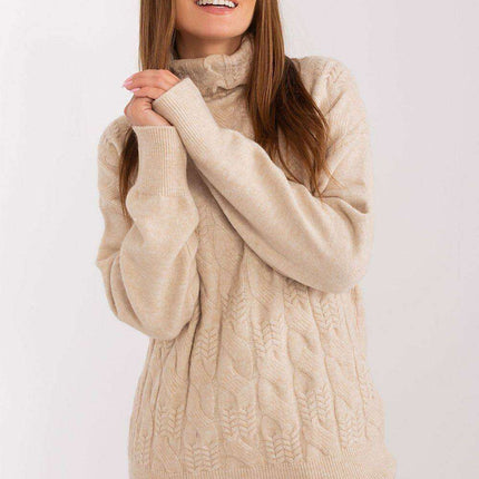 Knitted Turtleneck Pullover Sweater