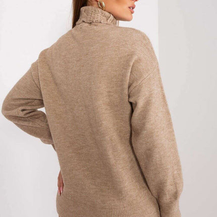Knitted Turtleneck Pullover Sweater