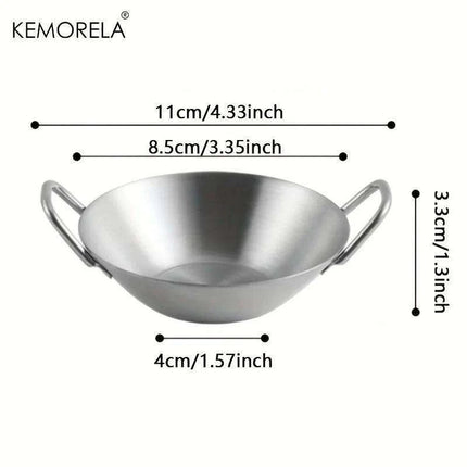 Korean Cuisine Stainless Steel Seasoning Bowls: Elegant Essential for Fine Dining - Très Elite