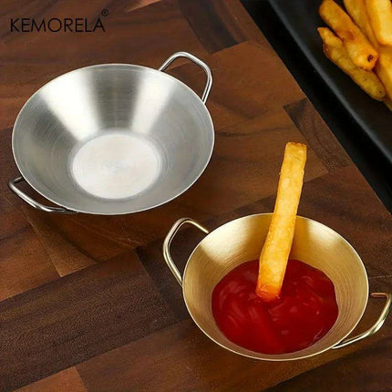 Korean Cuisine Stainless Steel Seasoning Bowls: Elegant Essential for Fine Dining - Très Elite